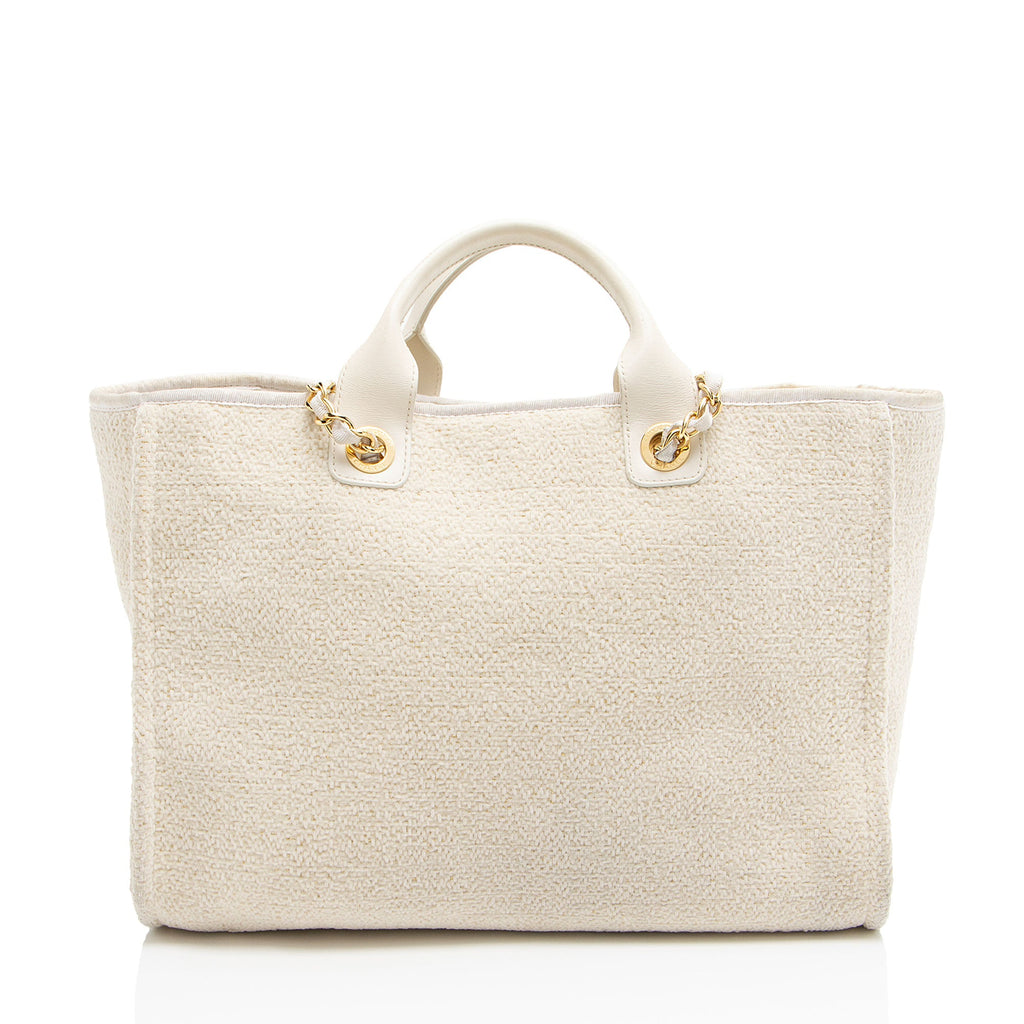 Chanel Boucle Lurex Deauville Medium Tote