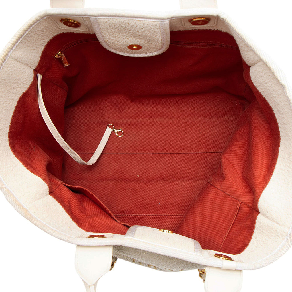 Chanel Boucle Lurex Deauville Medium Tote
