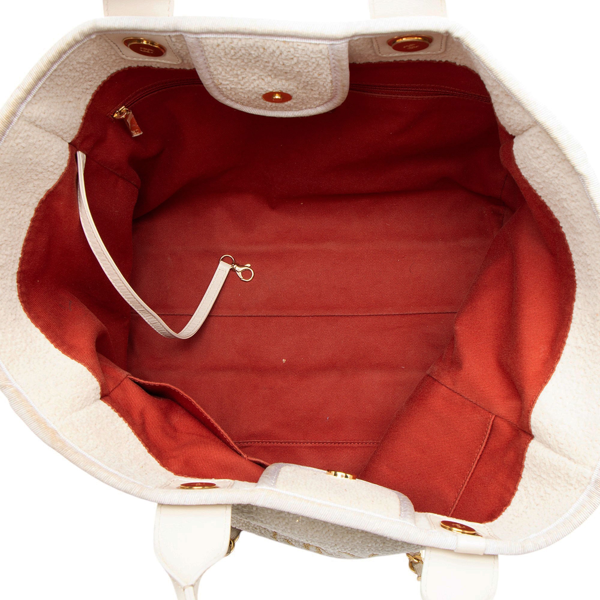 Chanel Boucle Lurex Deauville Medium Tote