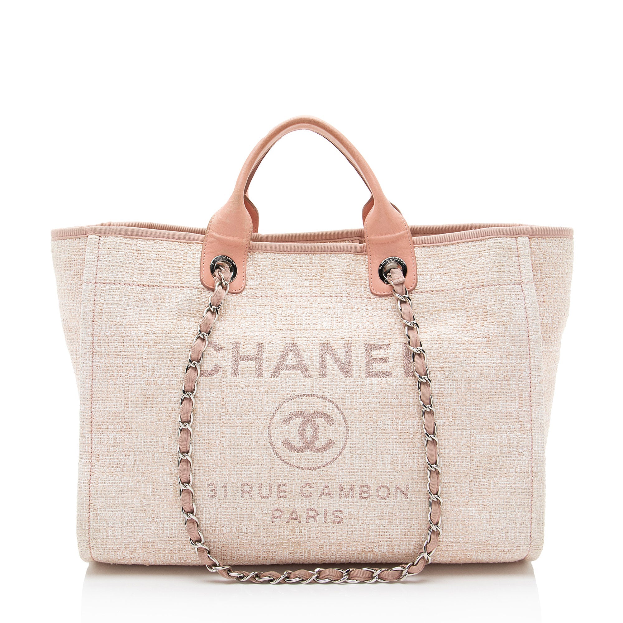 Chanel Boucle Lurex Deauville Medium Tote