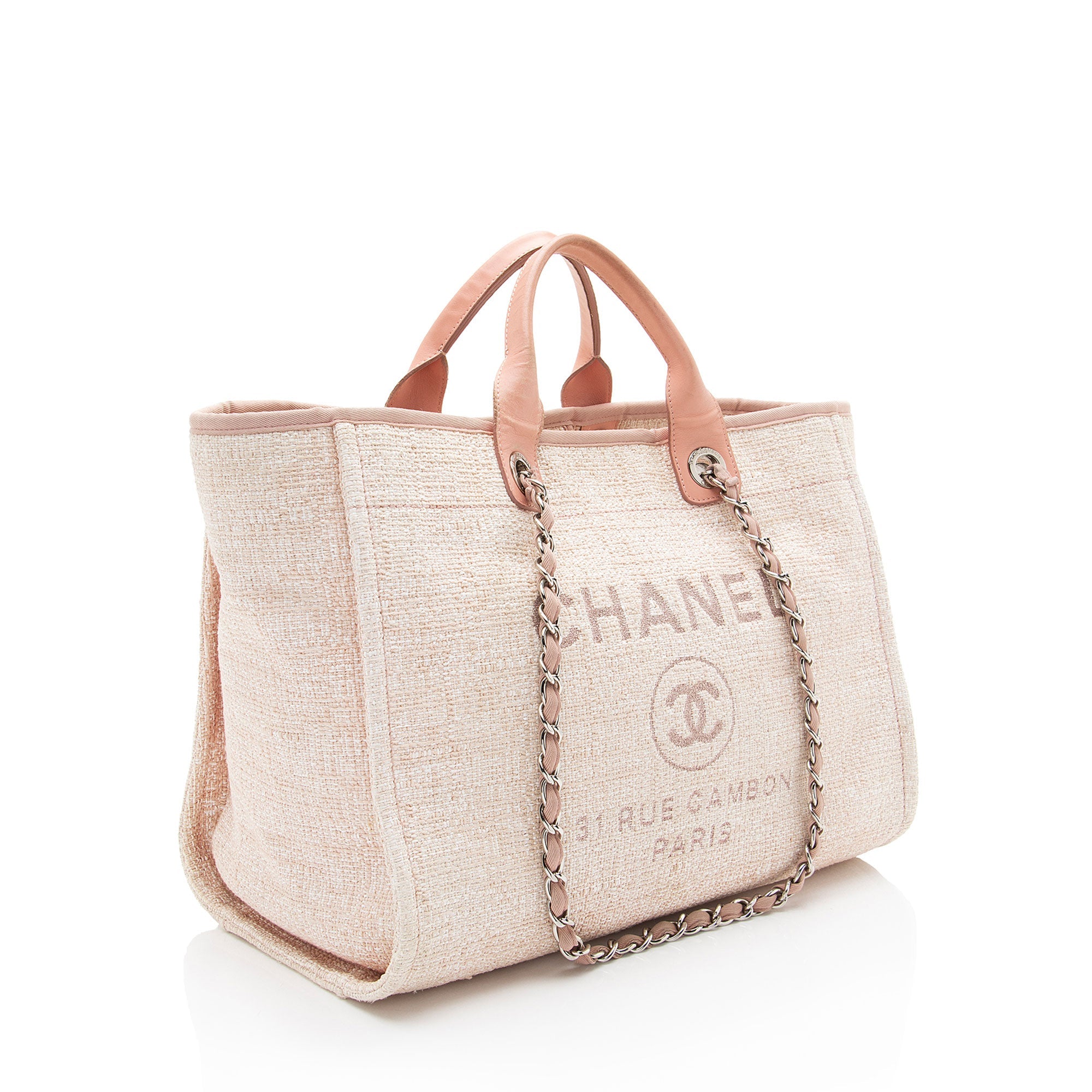 Chanel Boucle Lurex Deauville Medium Tote