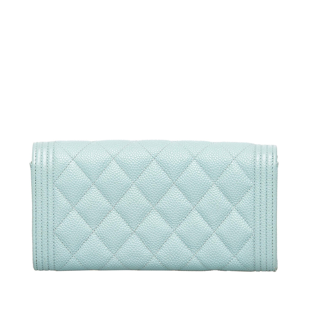 Chanel Boy Caviar Leather Wallet (SHG-7RrsXi)