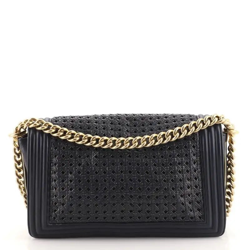 CHANEL BOY FLAP BRAIDED SHEEPSKIN NEW MEDIUM BAG