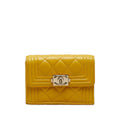 Chanel Boy Flap Compact Wallet (SHG-GimQKu)