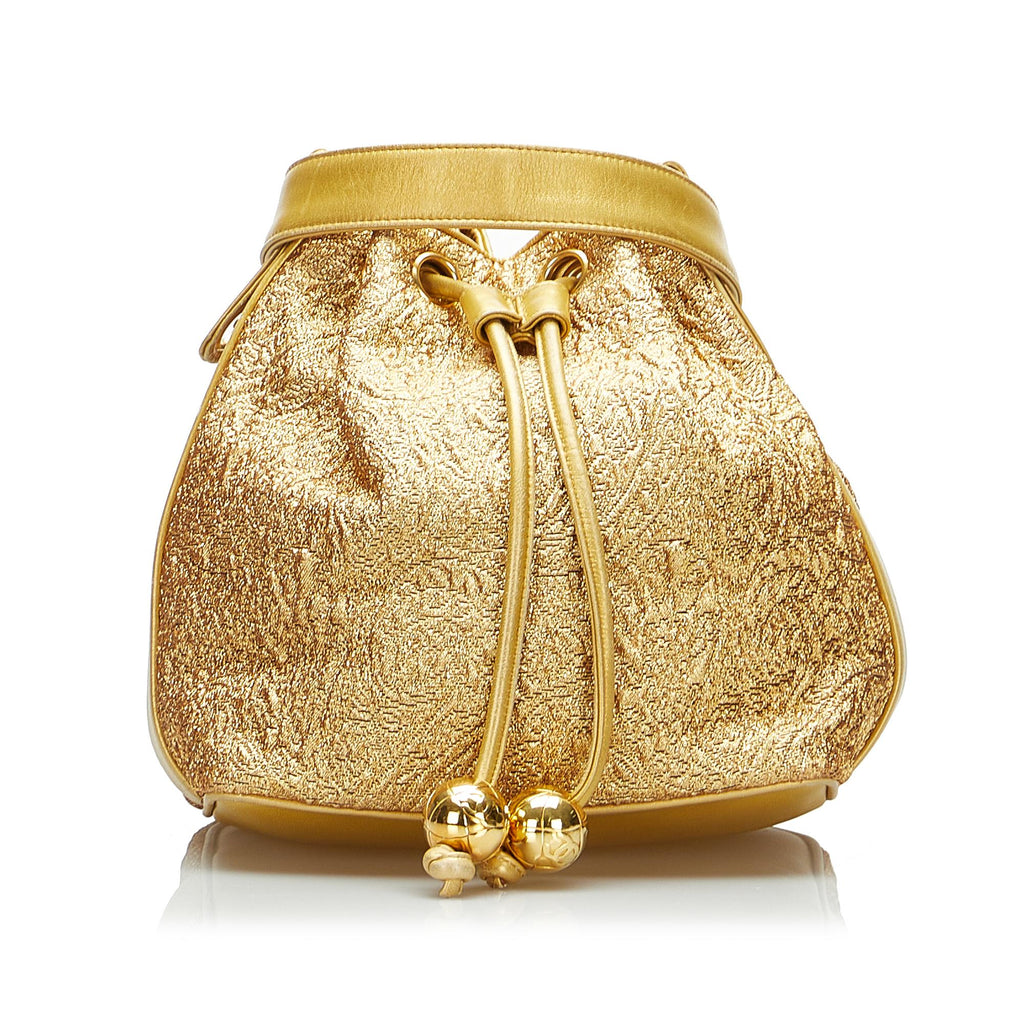 Chanel Brocade Bucket Bag (SHG-jCJMfw)