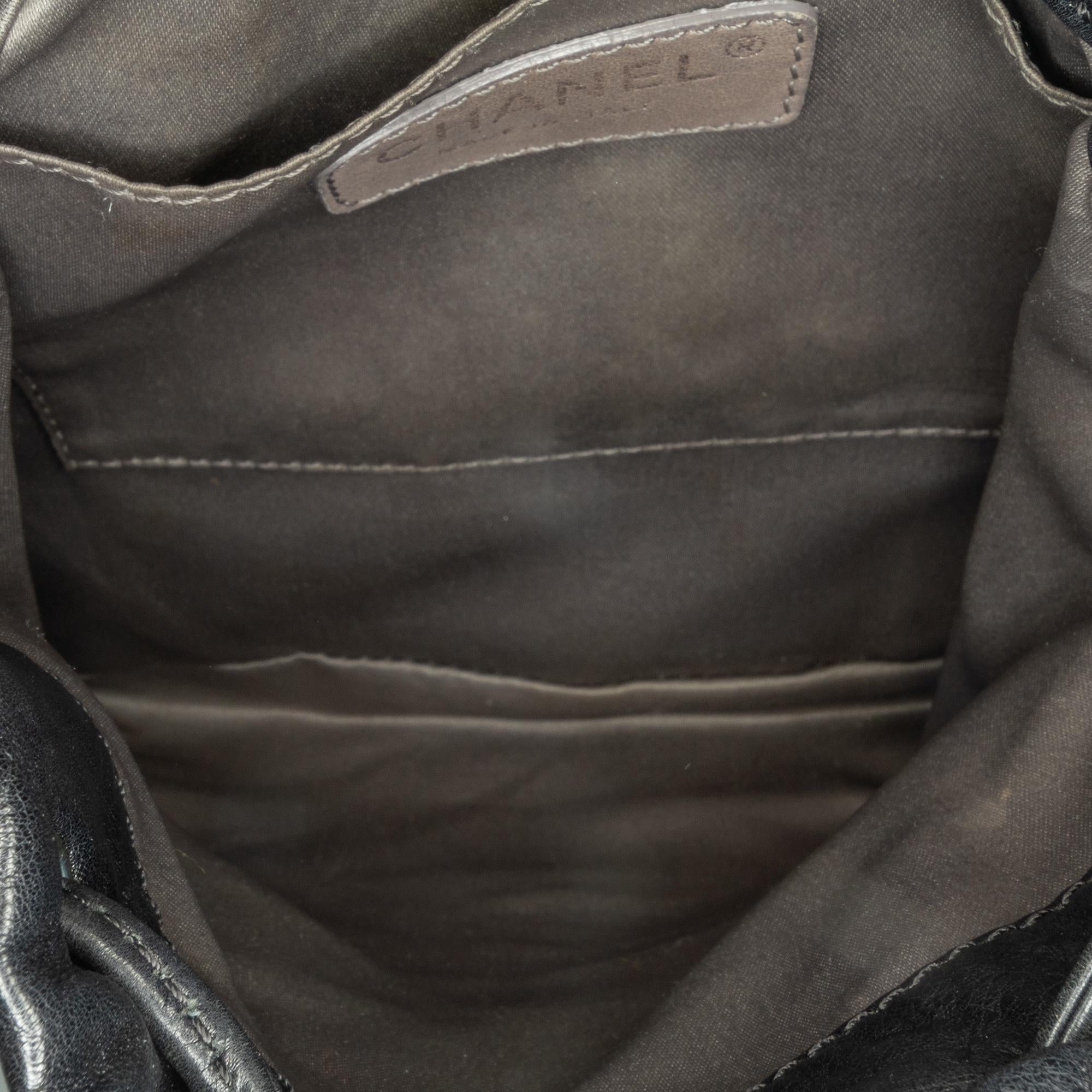 Chanel CC Calfskin Dual Twin Chain Handbag