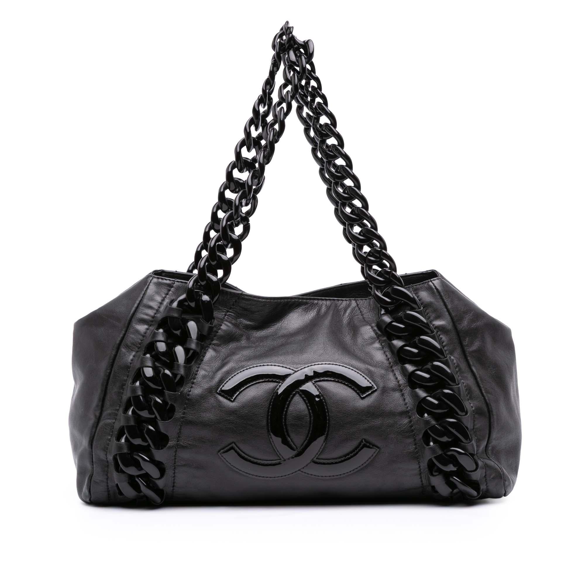 Chanel CC Calfskin Modern Chain Rhodoid East West Tote