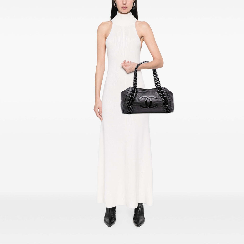 Chanel CC Calfskin Modern Chain Rhodoid East West Tote