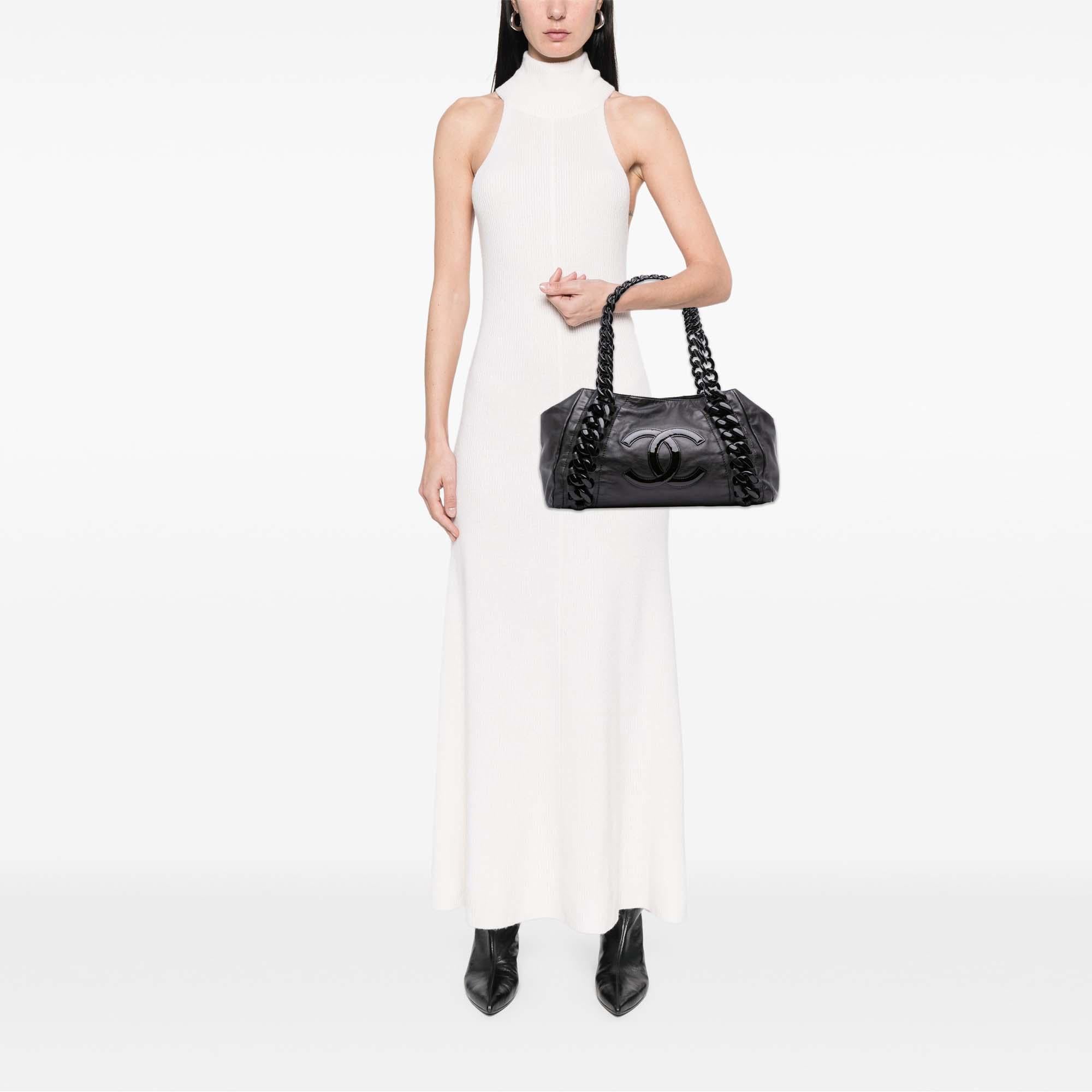 Chanel CC Calfskin Modern Chain Rhodoid East West Tote