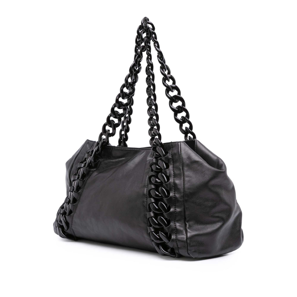 Chanel CC Calfskin Modern Chain Rhodoid East West Tote