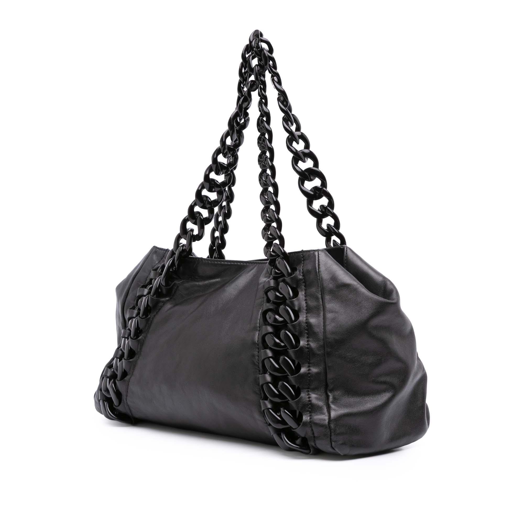 Chanel CC Calfskin Modern Chain Rhodoid East West Tote
