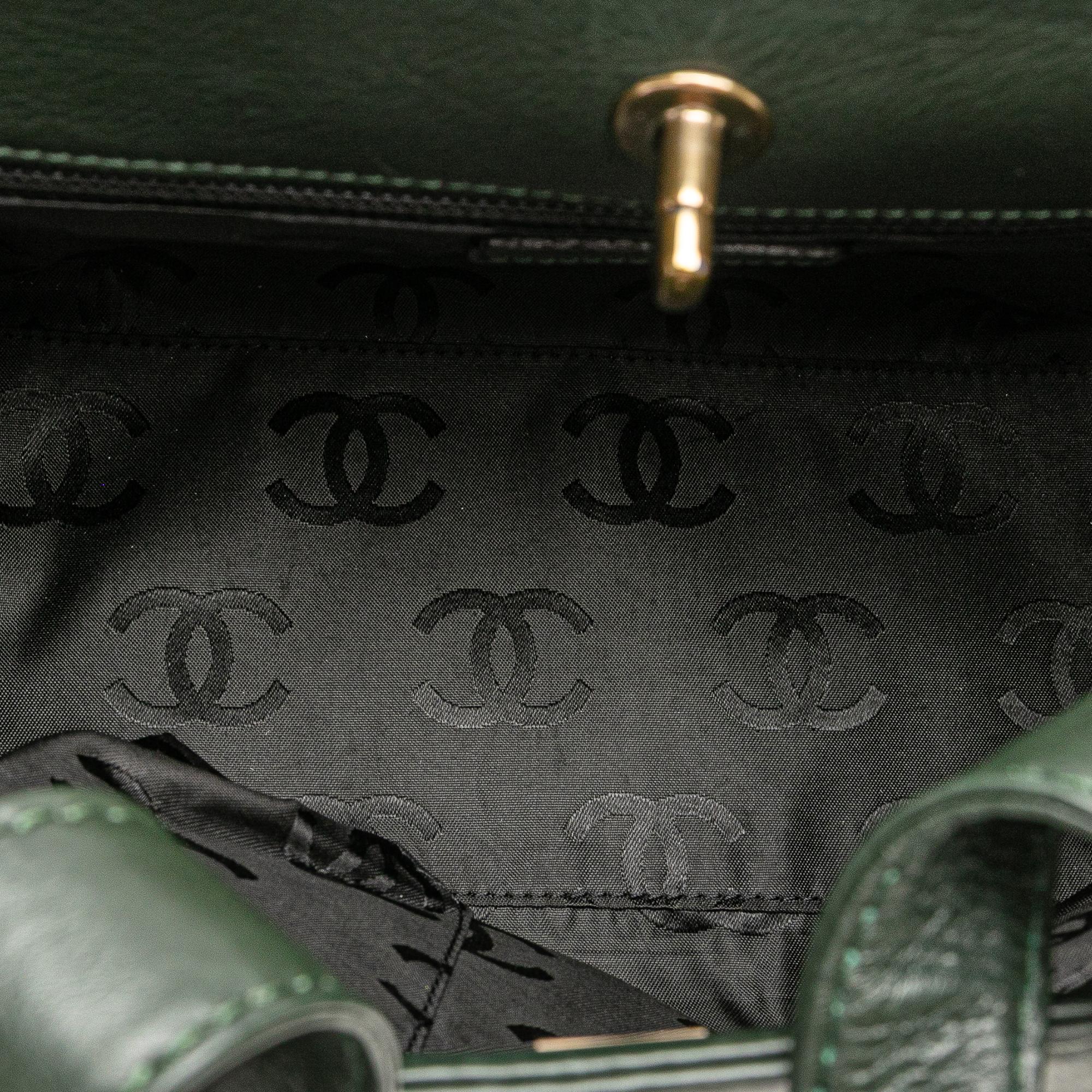 Chanel CC Calfskin Turnlock Tote