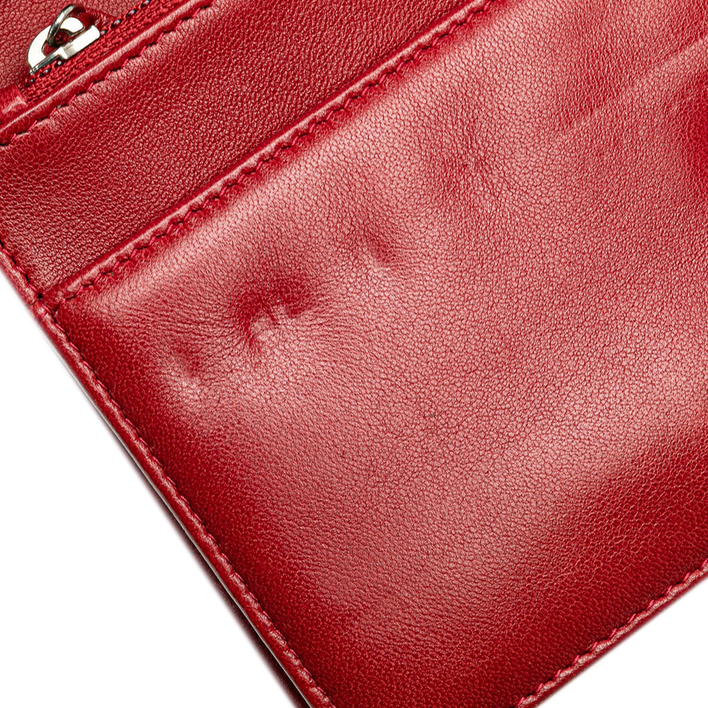 Chanel CC Calfskin Wallet On Chain