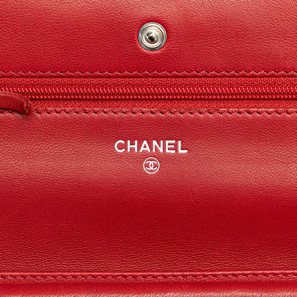 Chanel CC Calfskin Wallet On Chain