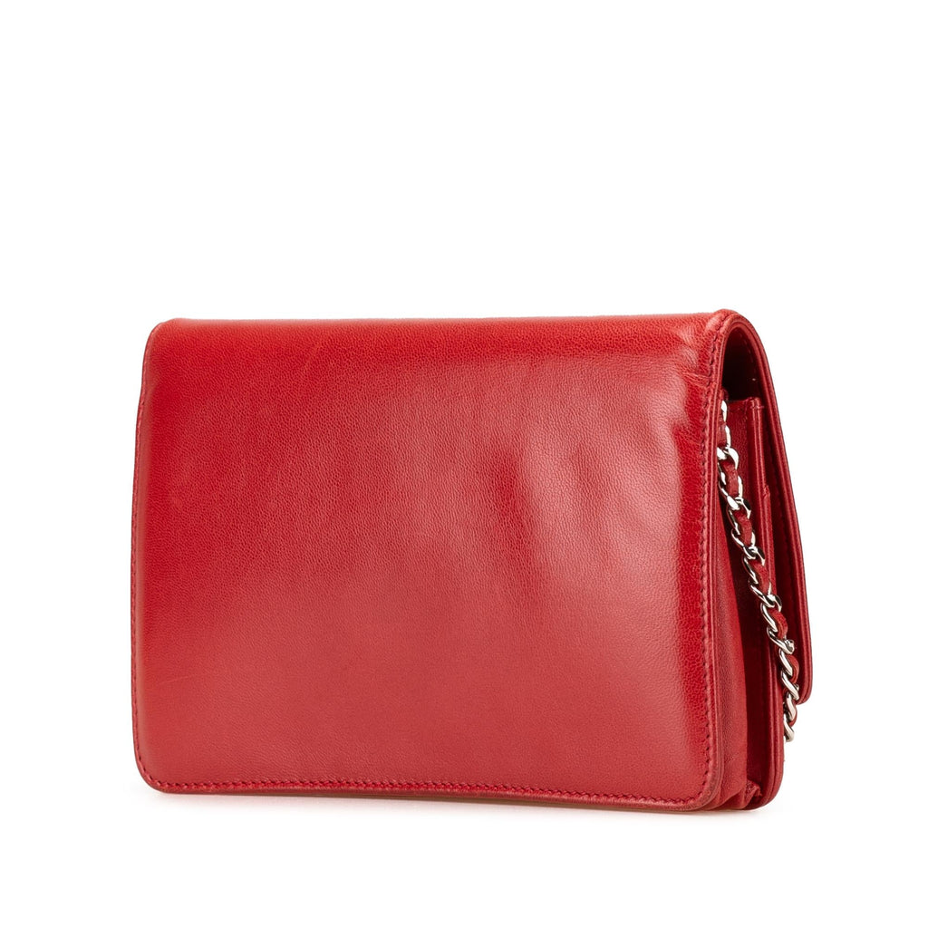 Chanel CC Calfskin Wallet On Chain