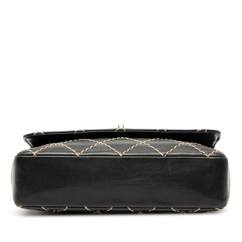 Chanel CC Calfskin Wild Stitch Flap