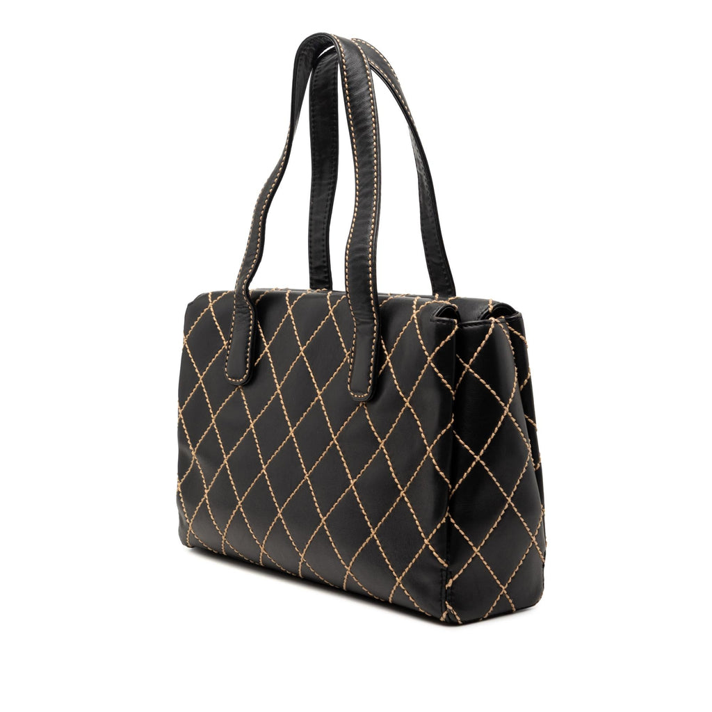 Chanel CC Calfskin Wild Stitch Handbag