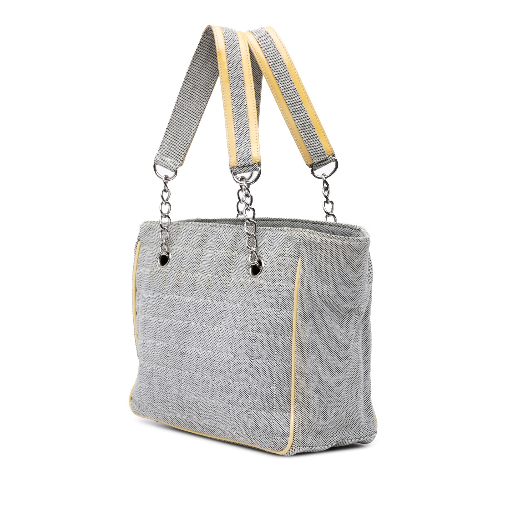 Chanel CC Camellia No. 5 Choco Bar Canvas Tote