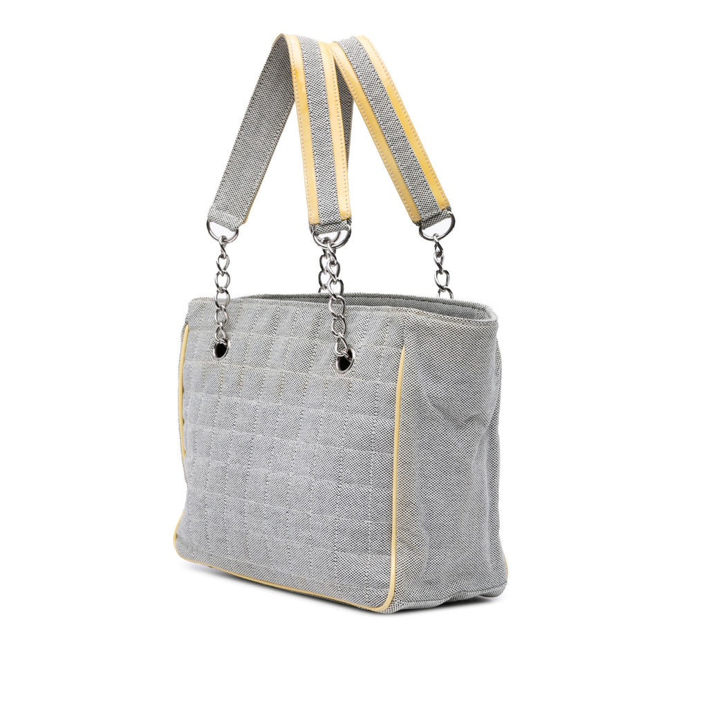 Chanel CC Camellia No. 5 Choco Bar Canvas Tote