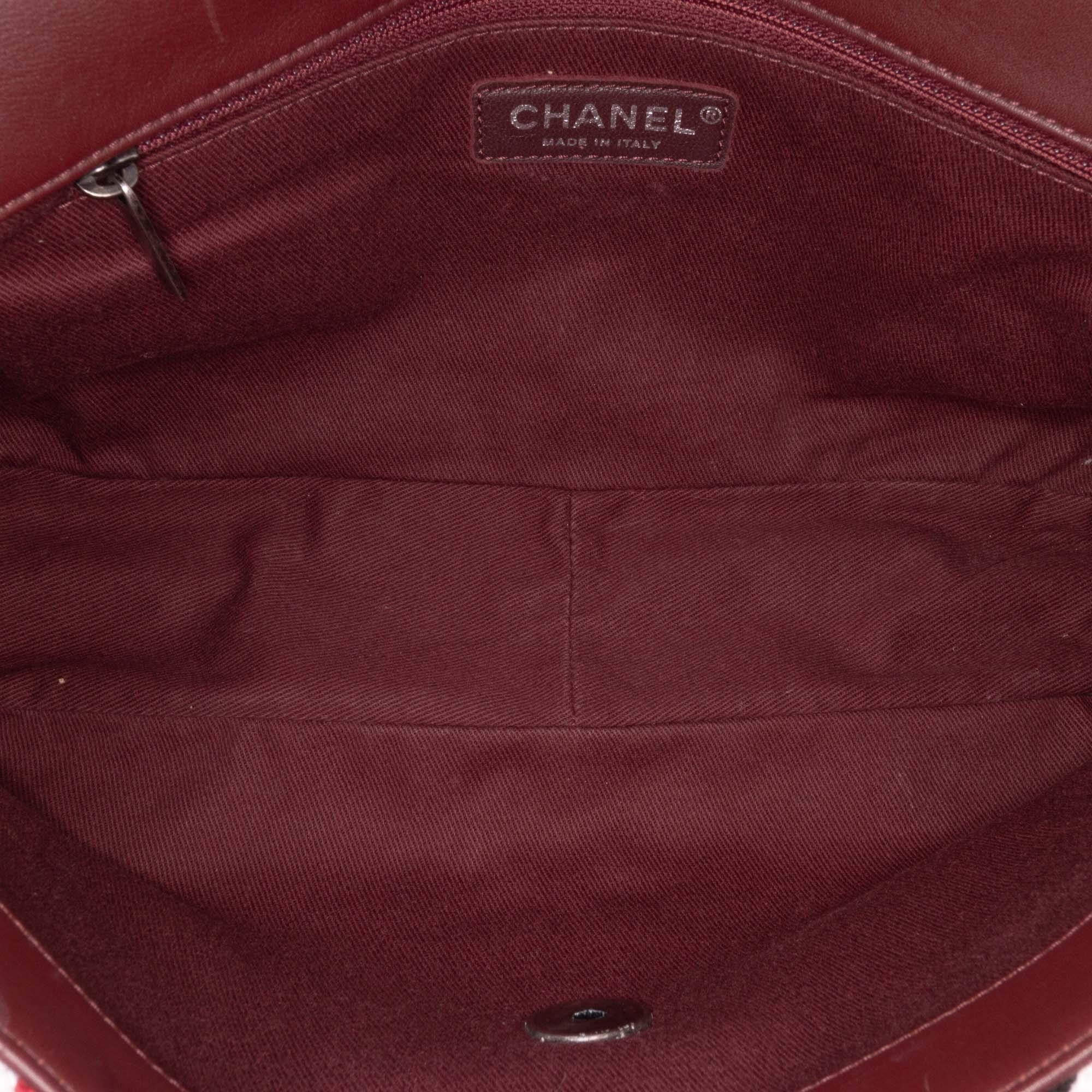 Chanel CC Canvas Stripe Flap