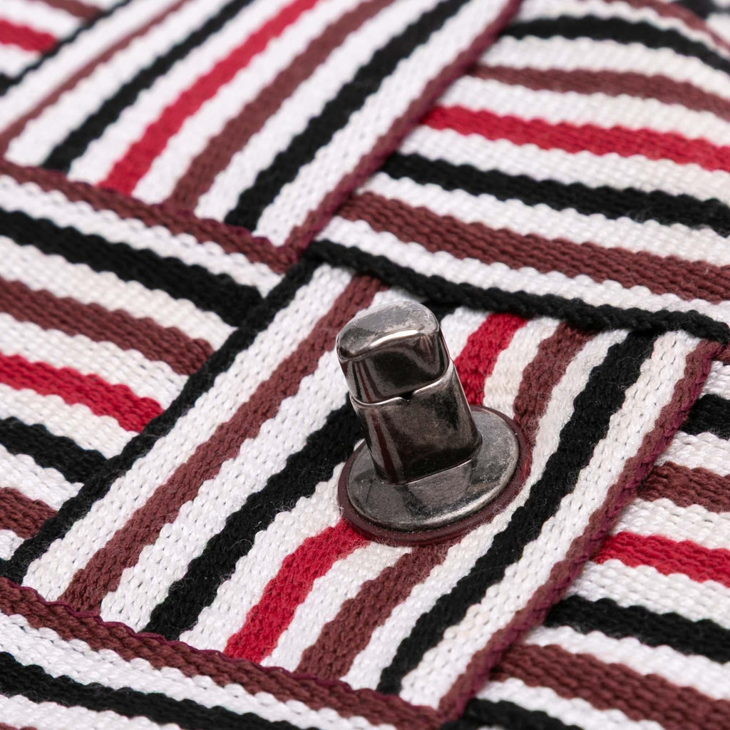 Chanel CC Canvas Stripe Flap