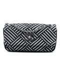 Chanel CC Canvas Stripe Flap
