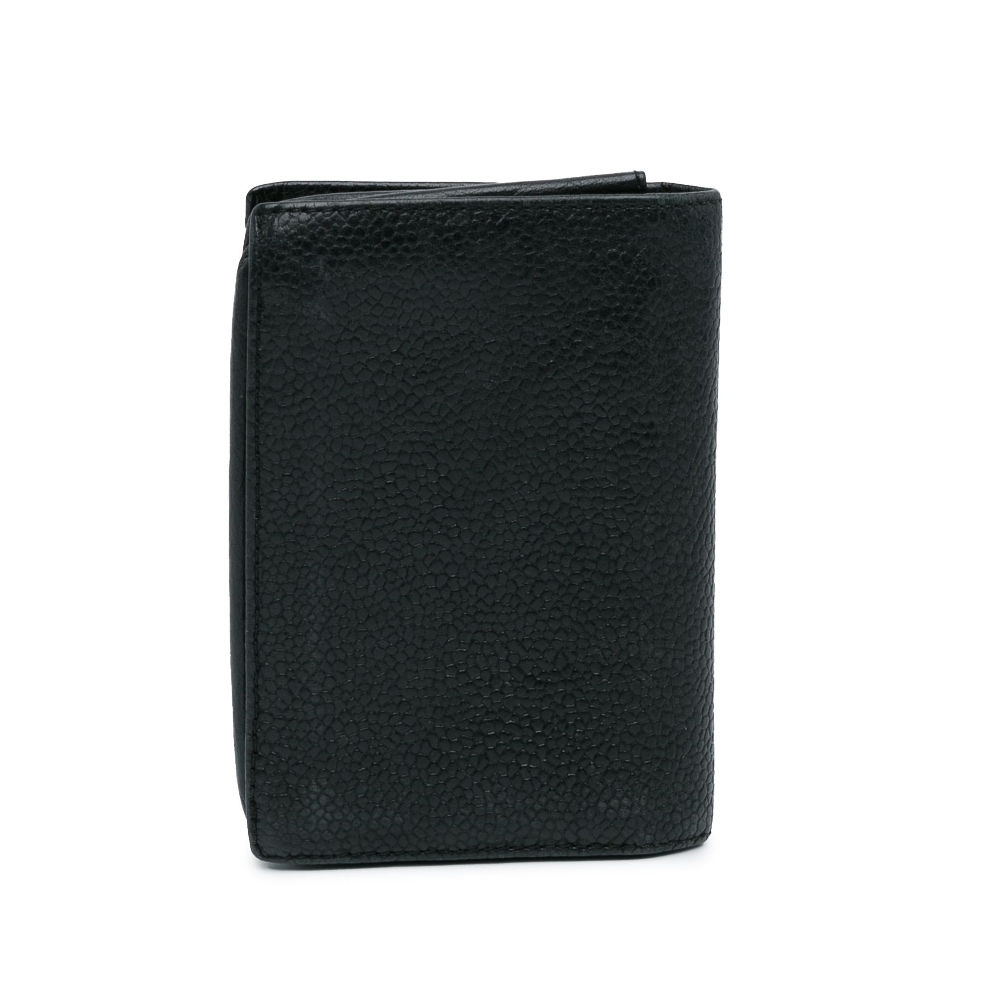 Chanel CC Caviar Bi Fold Card Holder (SHG-GcMVGD)