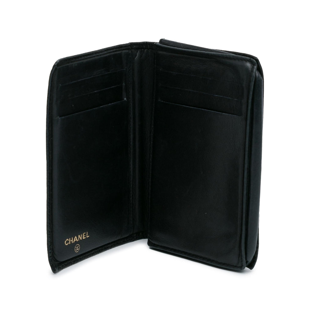 Chanel CC Caviar Bi Fold Card Holder (SHG-GcMVGD)