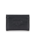 Chanel CC Caviar Card Holder (SHG-8RcQCm)
