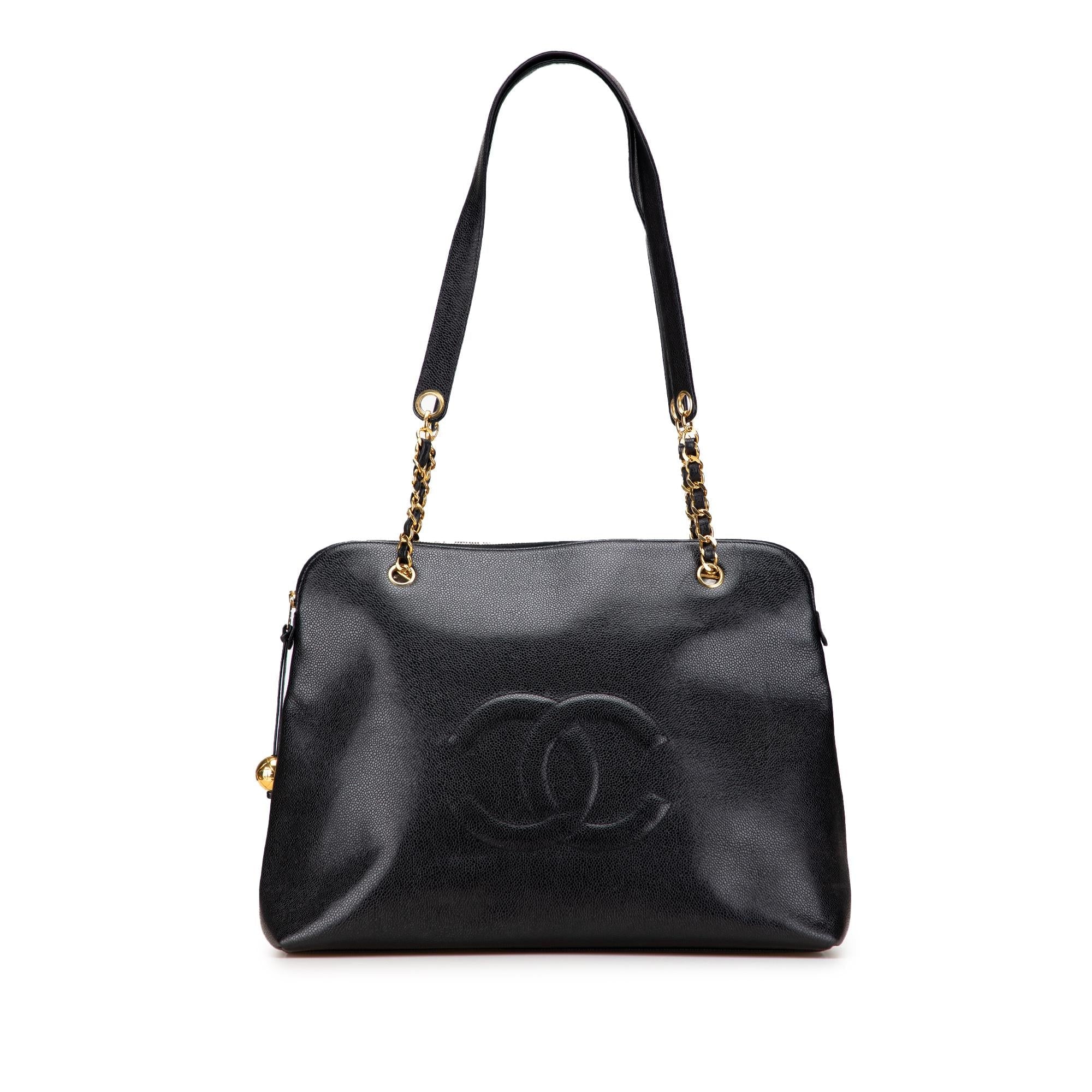 Chanel CC Caviar Chain Tote