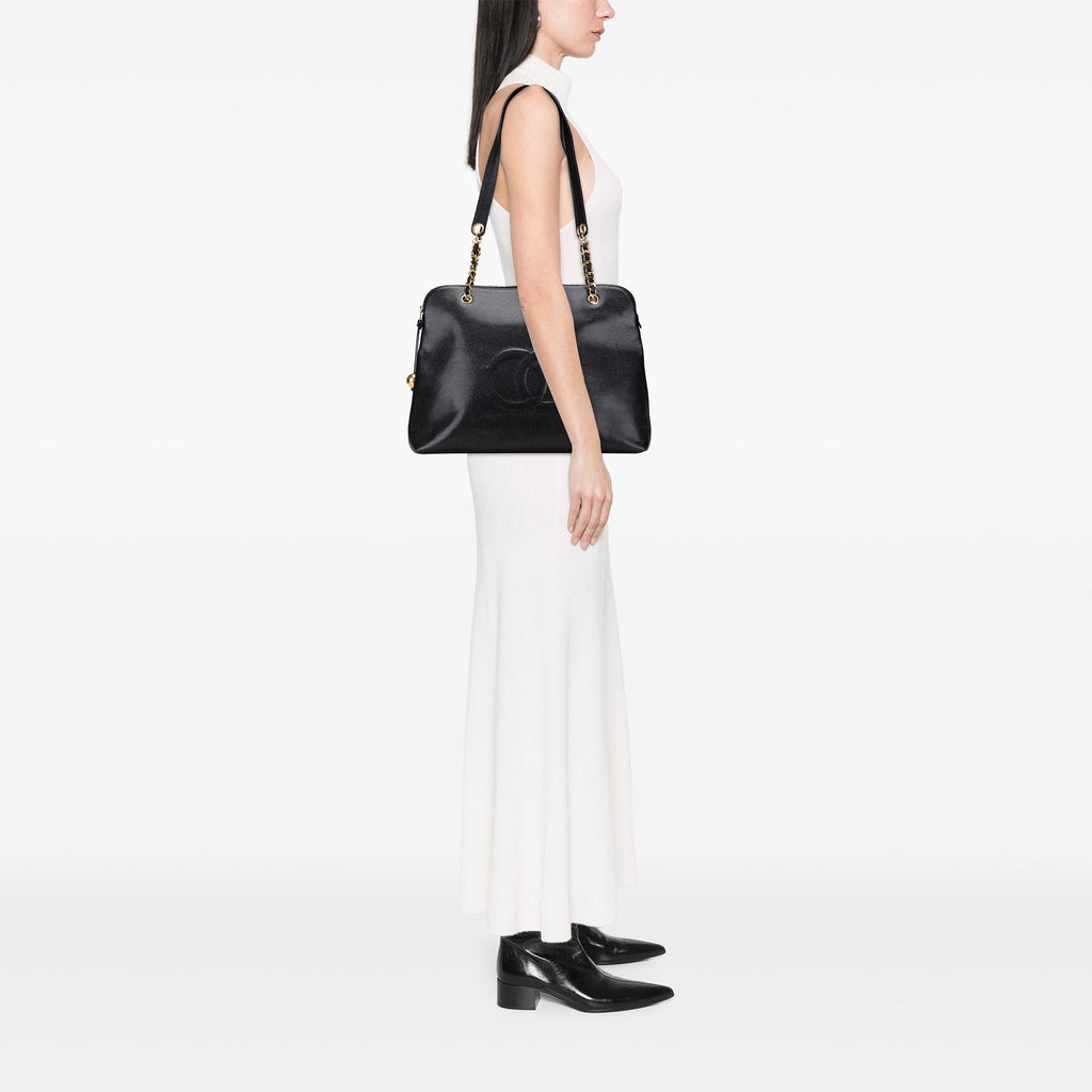 Chanel CC Caviar Chain Tote