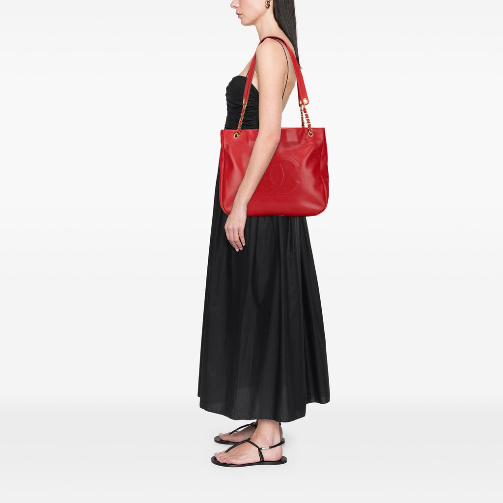 Chanel CC Caviar Chain Tote