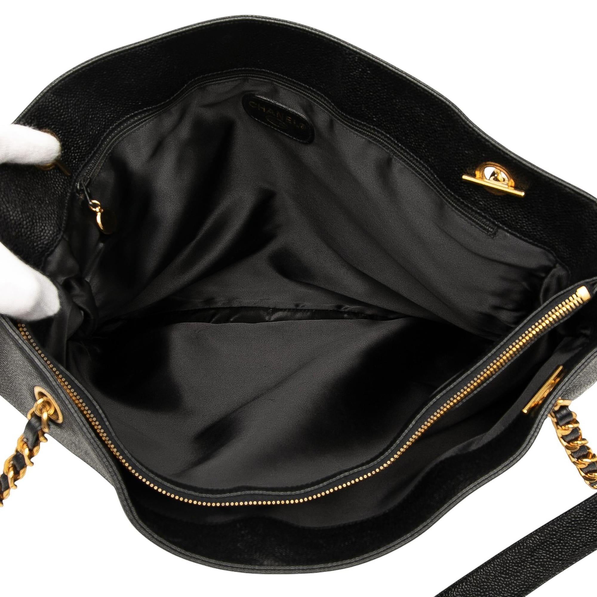 Chanel CC Caviar Chain Tote