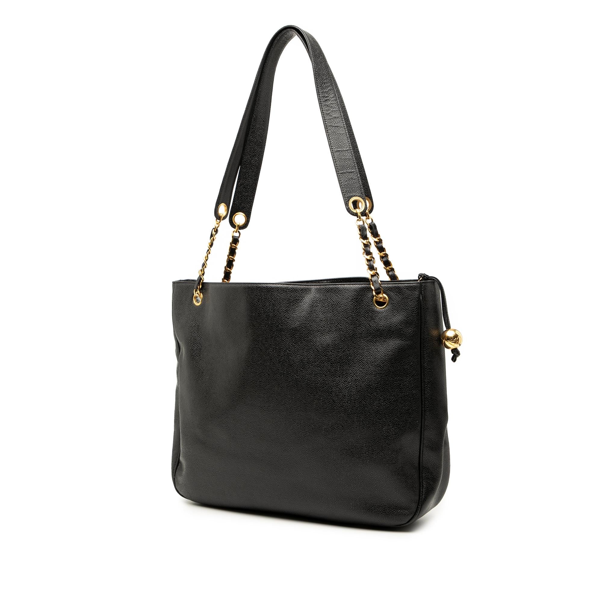 Chanel CC Caviar Chain Tote
