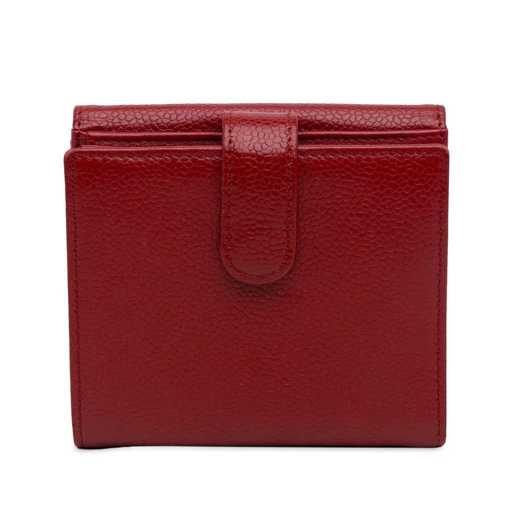 Chanel CC Caviar Compact Wallet (SHG-BLeqED)