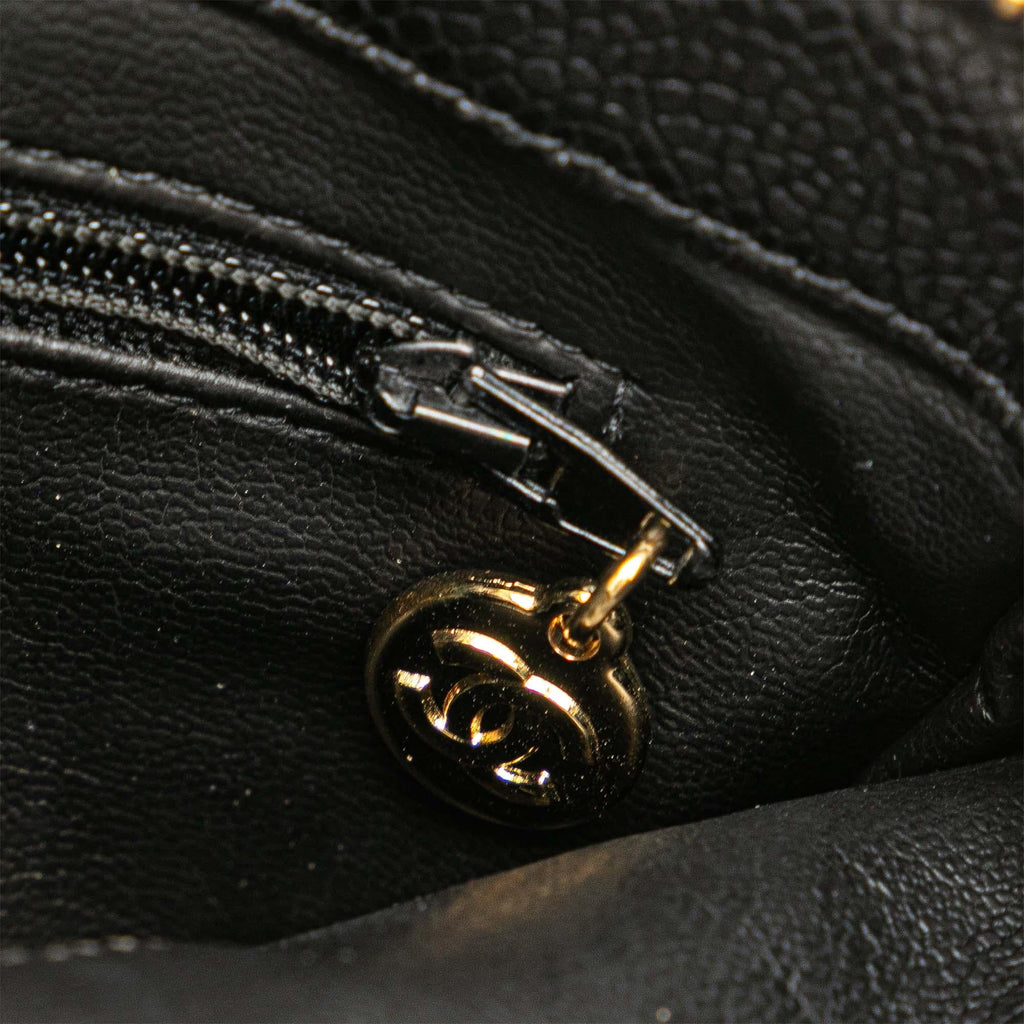 Chanel CC Caviar Cosmetic Pouch