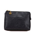 Chanel CC Caviar Cosmetic Pouch