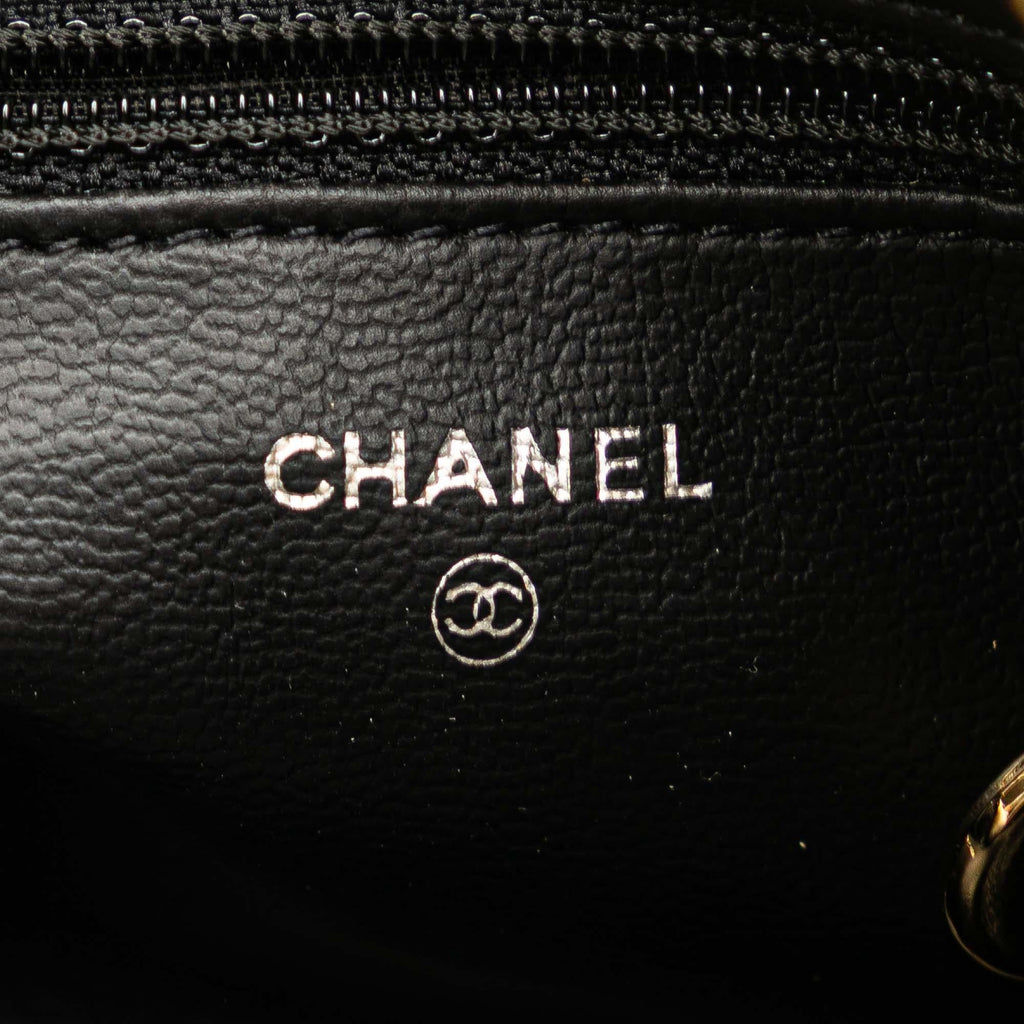 Chanel CC Caviar Cosmetic Pouch