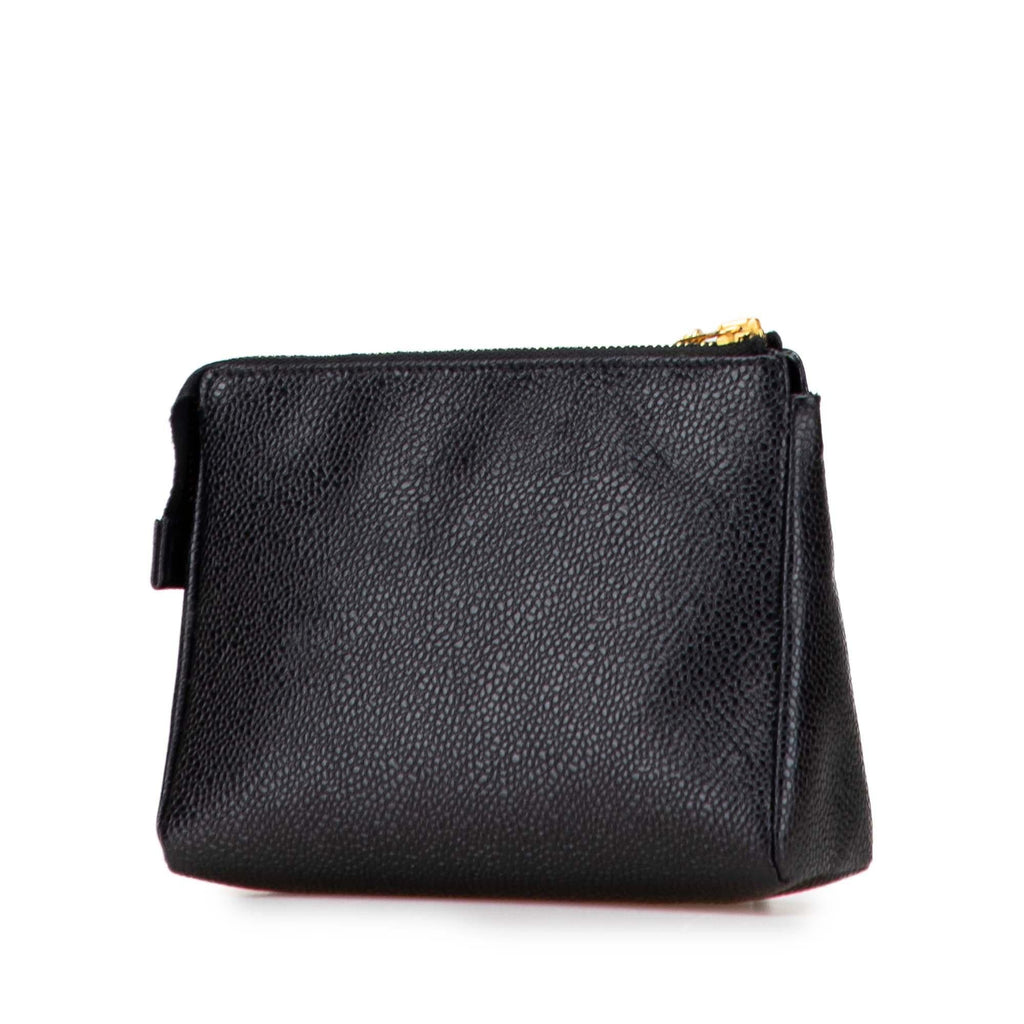 Chanel CC Caviar Cosmetic Pouch