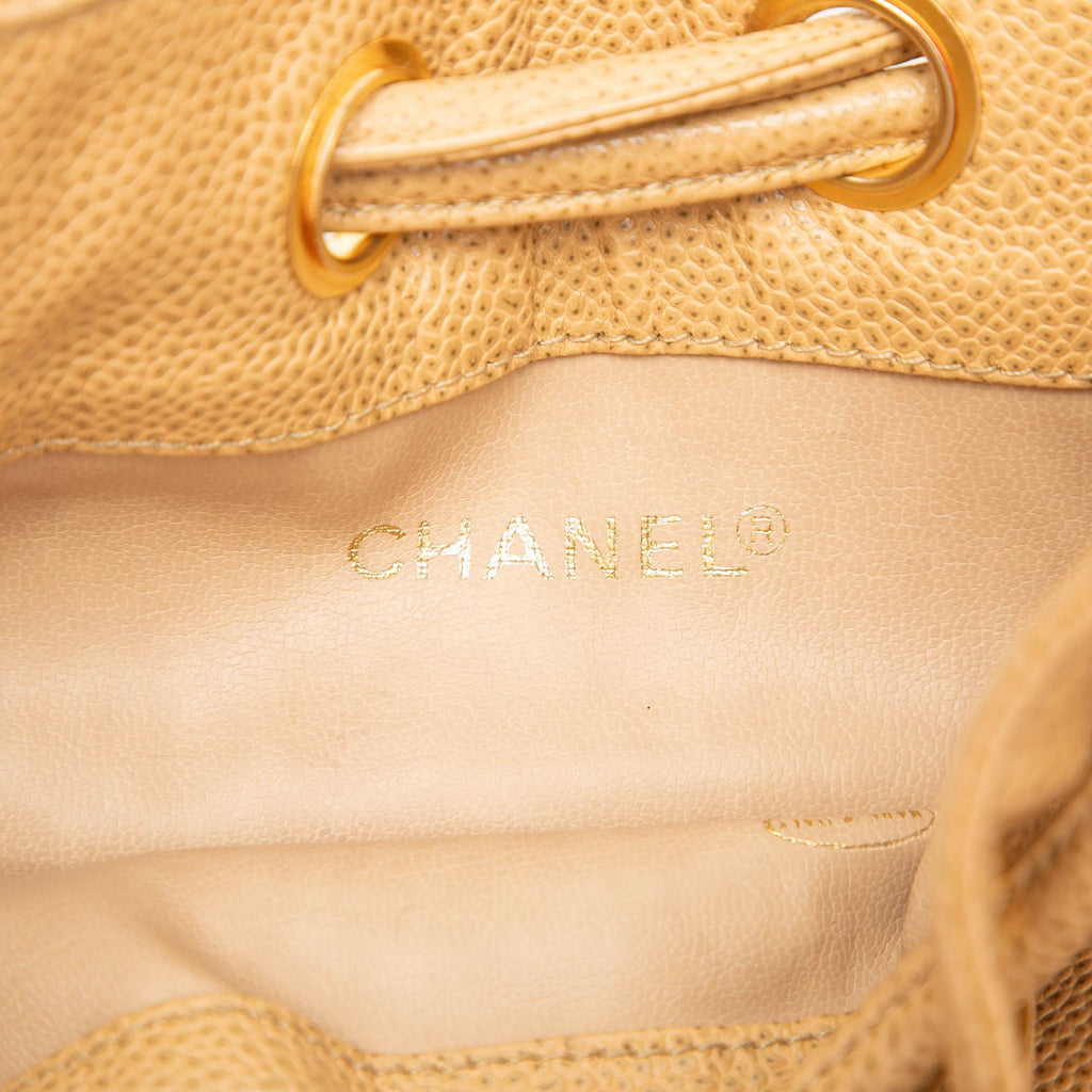 Chanel CC Caviar Drawstring Bucket Bag