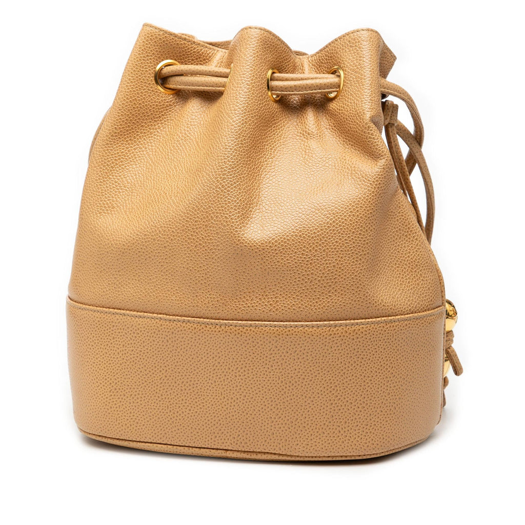 Chanel CC Caviar Drawstring Bucket Bag