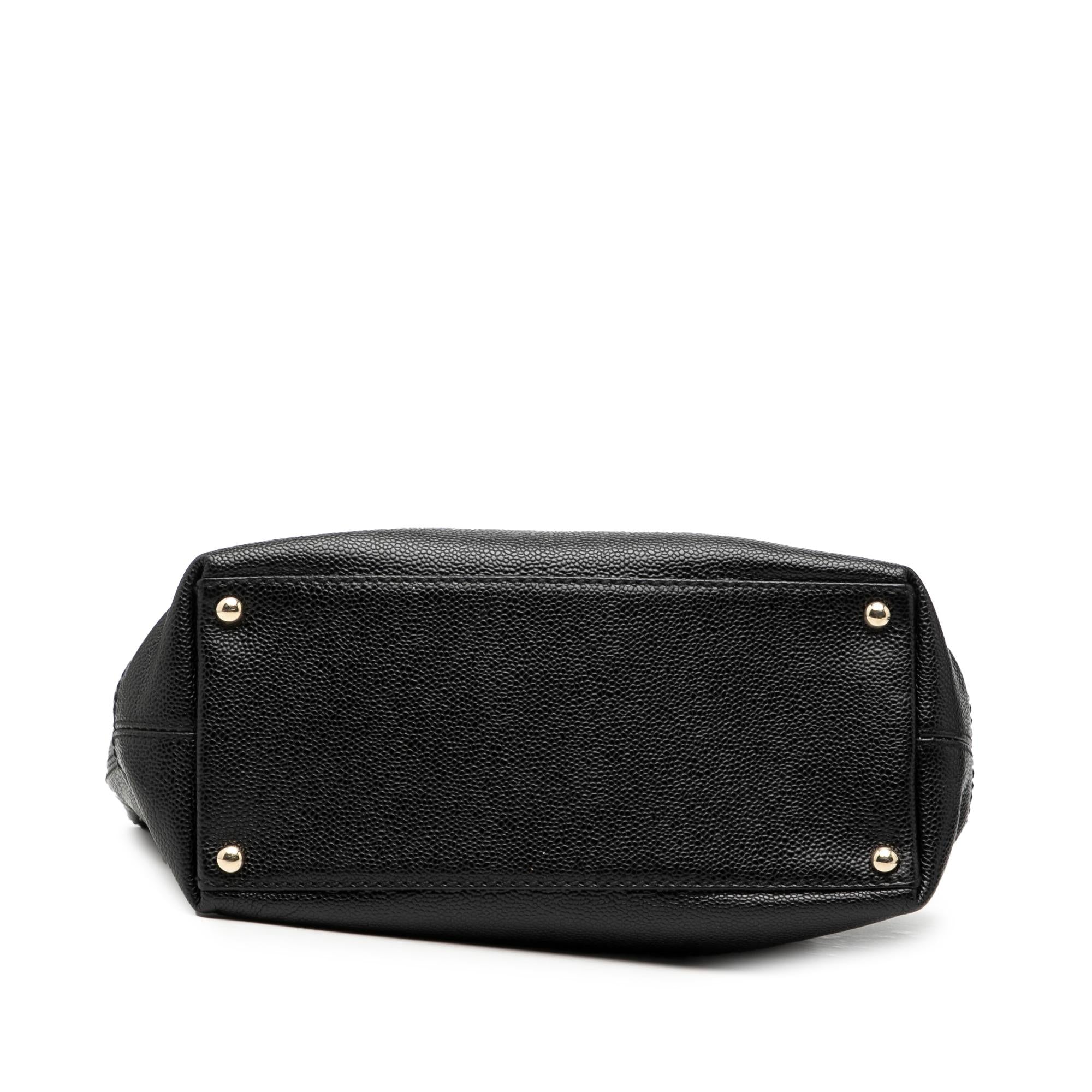 Chanel CC Caviar Drawstring Tote