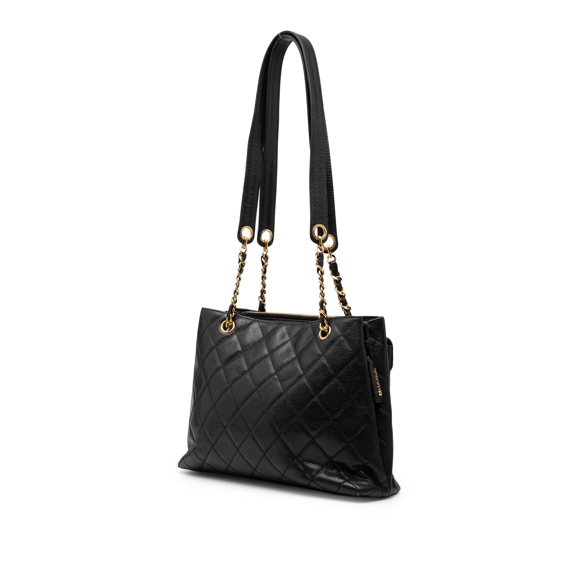 Chanel CC Caviar Front Pocket Shoulder Bag