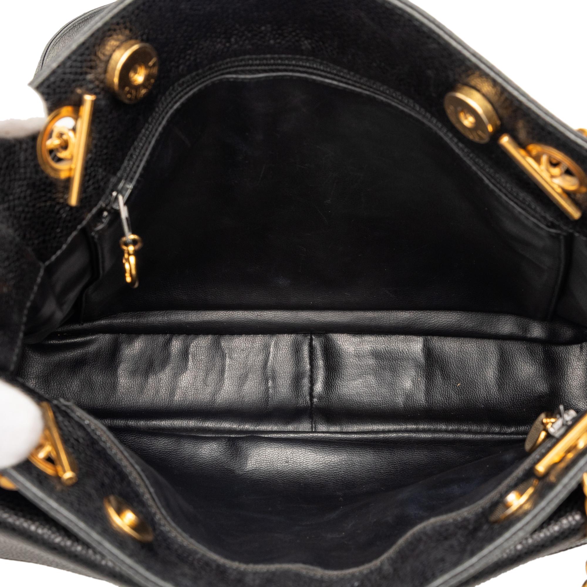 Chanel CC Caviar Front Pocket Shoulder Bag