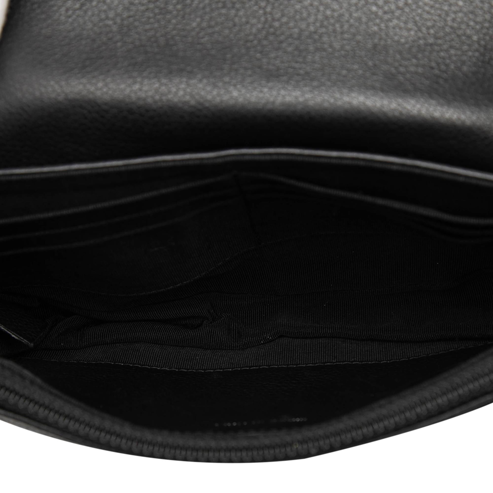 Chanel CC Caviar Half Moon Wallet on Chain