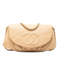 Chanel CC Caviar Half Moon Wallet on Chain