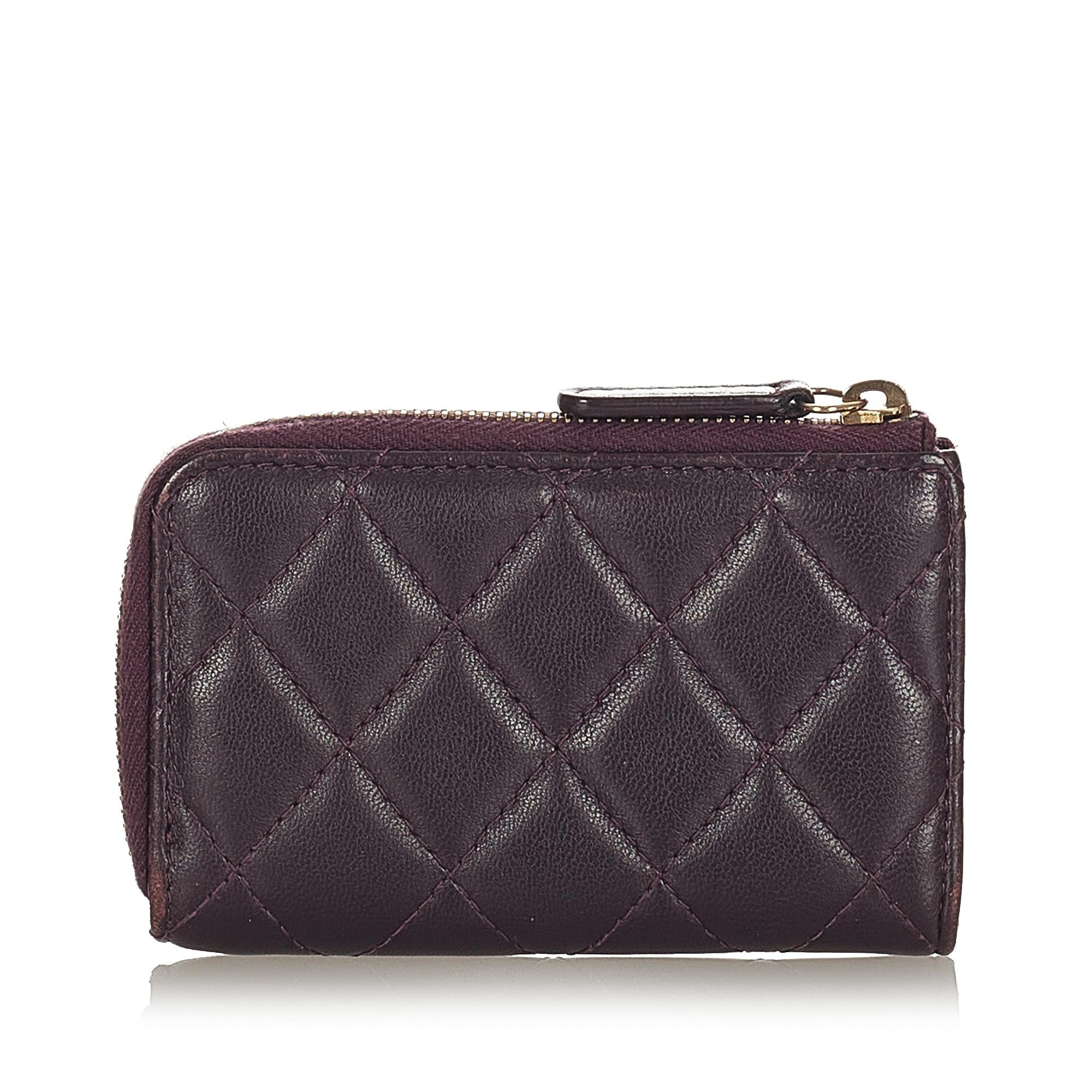 Chanel CC Caviar Leather Coin Pouch (SHG-23409)