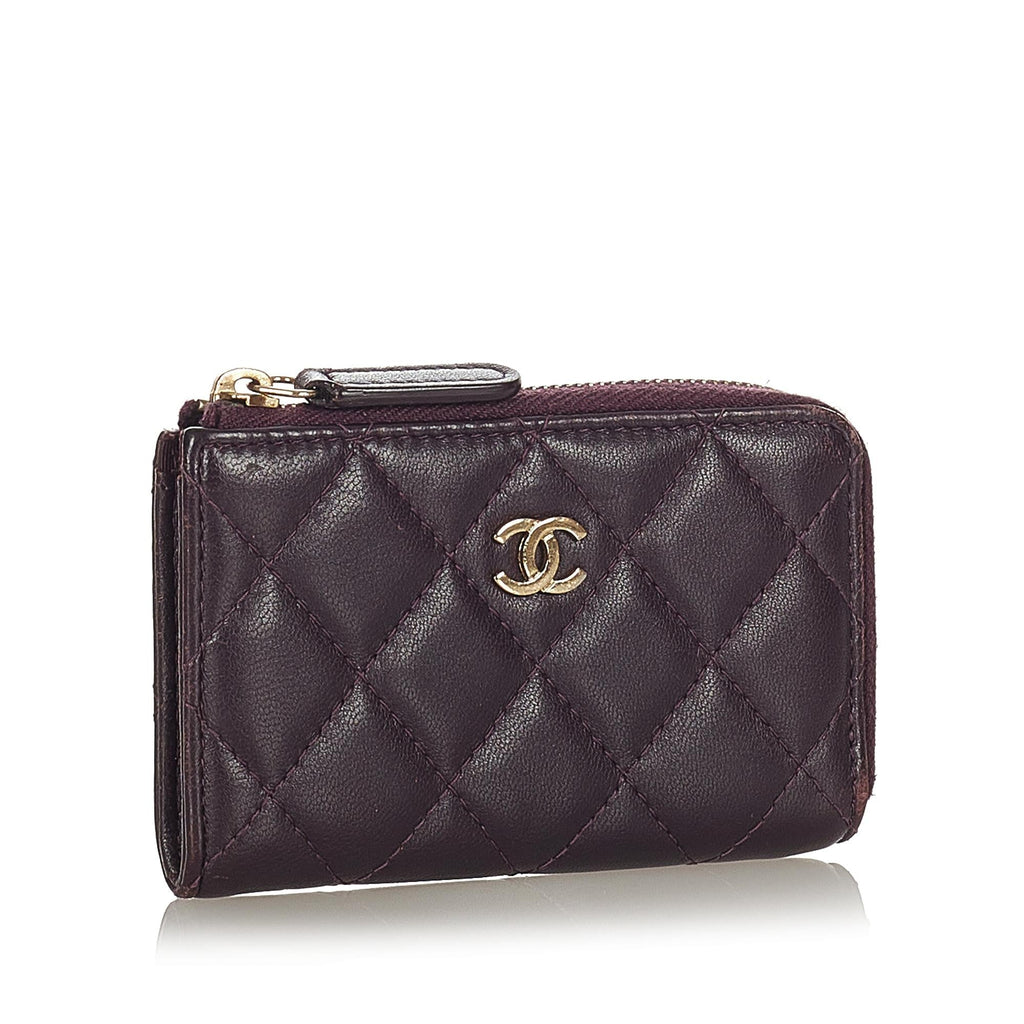 Chanel CC Caviar Leather Coin Pouch (SHG-23409)