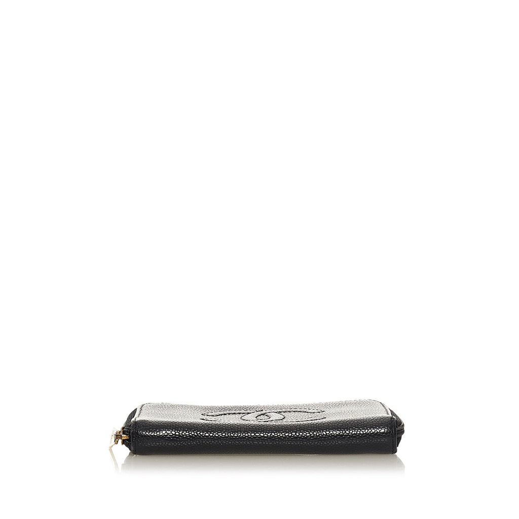 Chanel CC Caviar Leather Coin Pouch (SHG-34259)