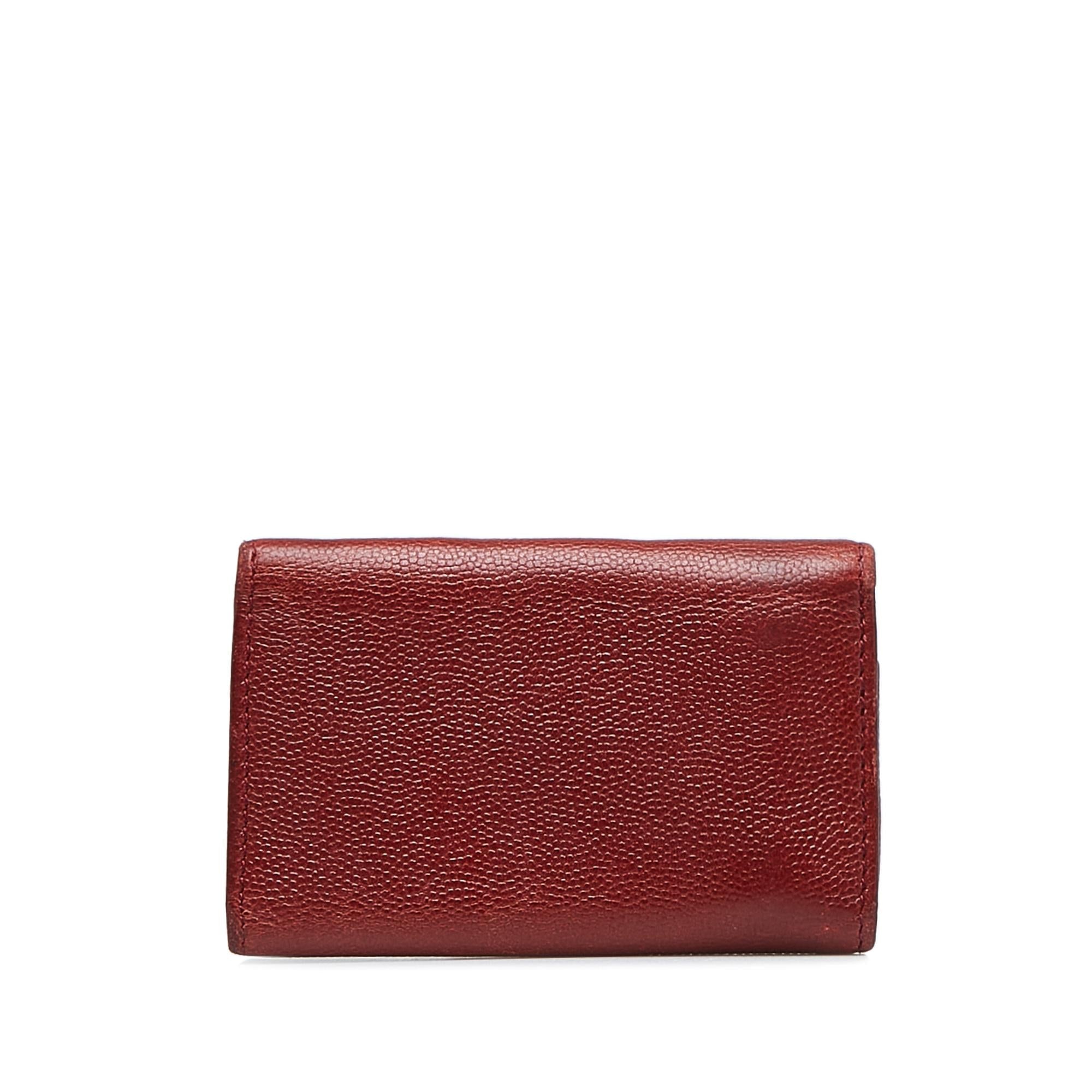 Chanel CC Caviar Leather Key Holder